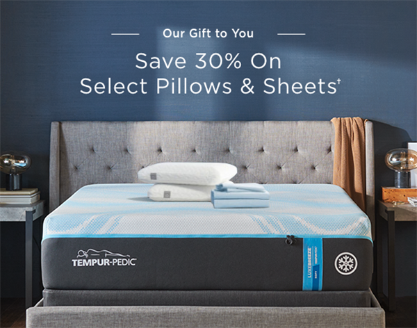 Our Gift to You | Save 30% On Select Pillows & Sheets